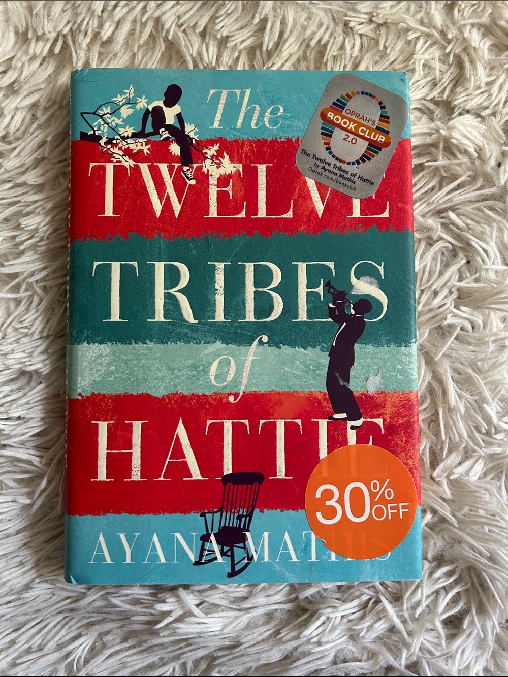 Indigo The Twelve Tribes of Hattie Hardcover Book - Teal, Red, White